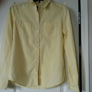 H&M cotton/linen long sleeve blouse.